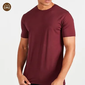 High End Custom Sports Elastane Tee Basic Blank Plain Mens Stretch Slim Fit T Shirt