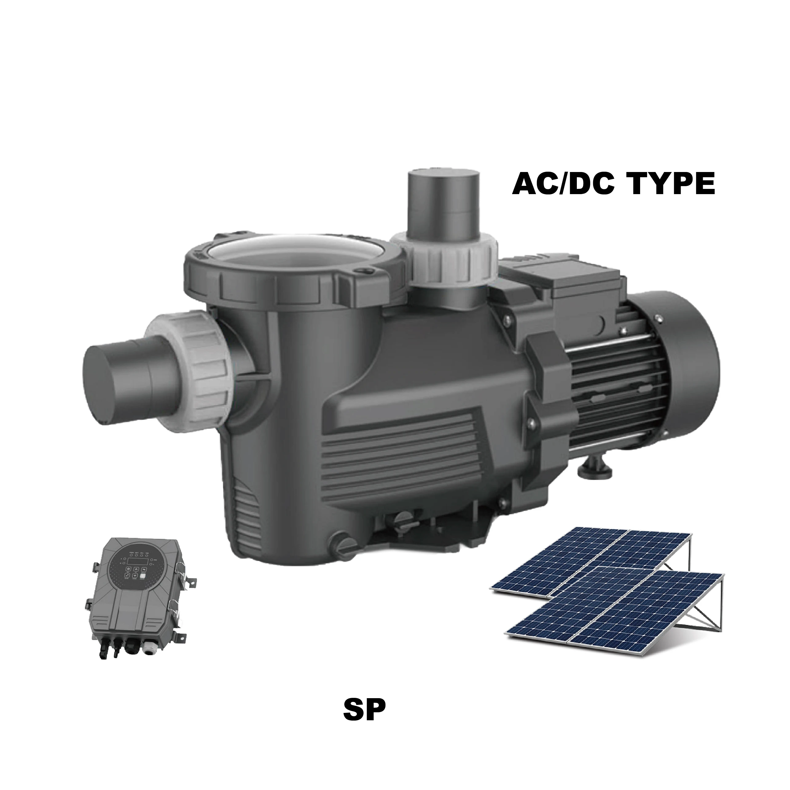 Gidrox Pump Pmsm Brushless Motor 500w Solar Powered Swimming Pool Pumps