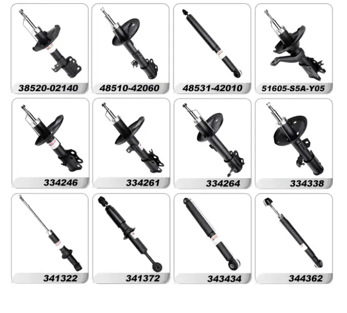Front and Rear Strut Shock Absorbers for Ford Ka Galaxy Mustang Fiesta Explorer Focus