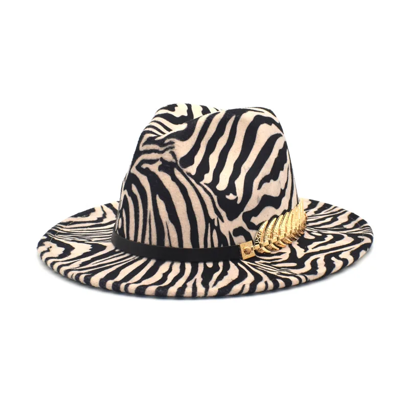 zebra fedora hat