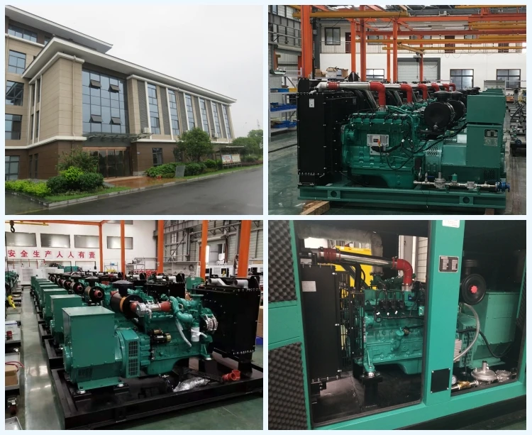 Factory Sale 120kw Cng/ Butane / Biogas Generator Set 150kva Syngas