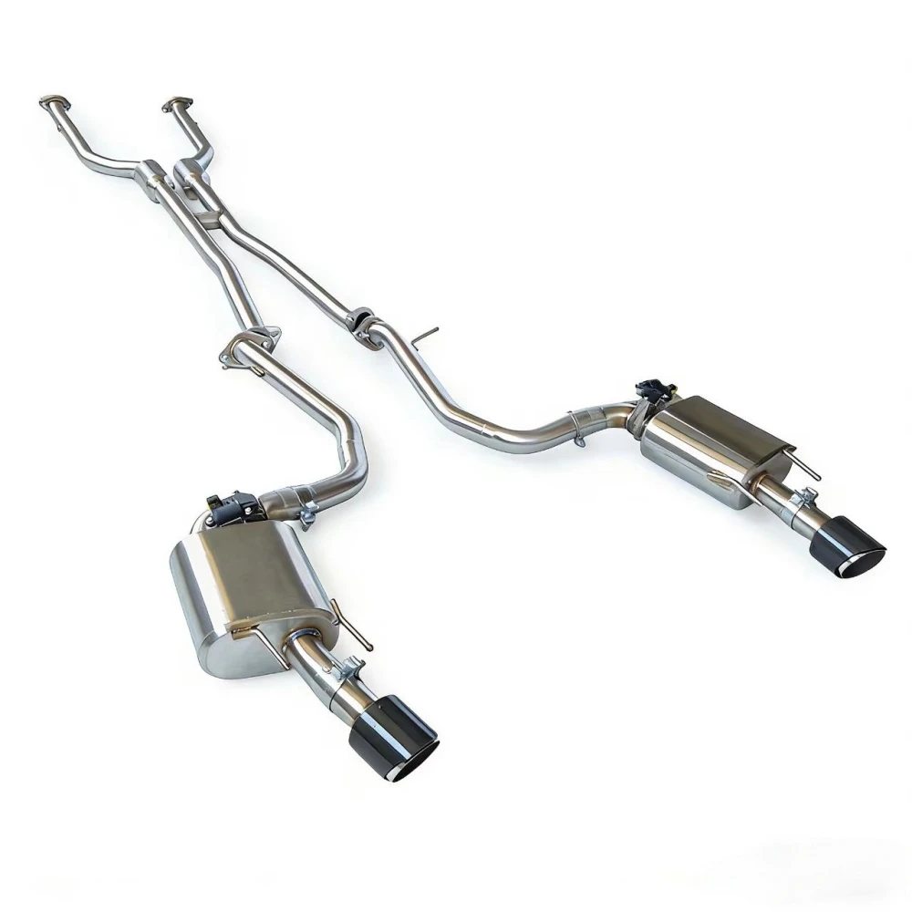 Stainless Steel Exhaust System Muffler For Lexus LS430 4.3L 2000-2006 Cat Back Valve Exhaust Pipes