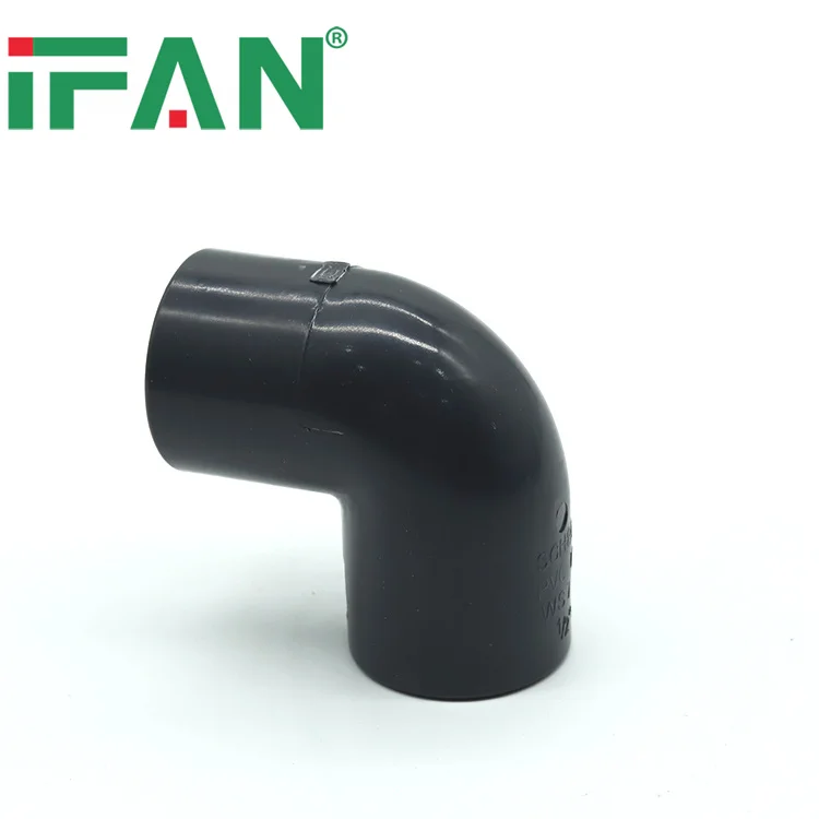 IFAN Factory PVC Fittings Reducing Socket 45 Degree Elbow Cap Socket Tee PVC-U Fittings 50-110mm UPVC Pipe Fitting