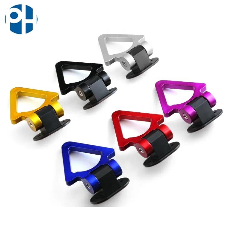 PH Auto Parts Tuning Racing Car Tractor Trailer Towing Tow Hook With Sticker