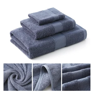 OEM Custom Logo High Absorbency Luxury Bath Towel Set for Hotel, Spa & Home Bathroom