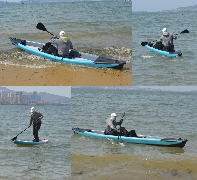 Factory Directly Foldable Pvc Kayak Inflatable Single/double Person ...