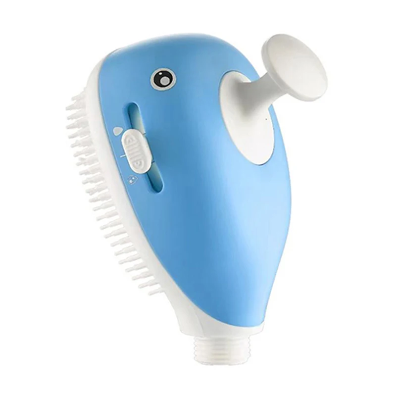 New Design Kids Shower Head With Silicone Massage Multi Functions Pet