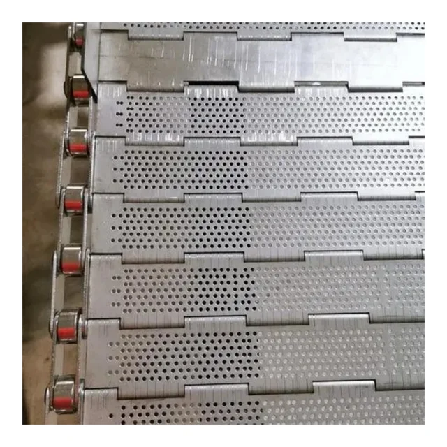 38.1 /50.8 Apron Feeder Conveyor Steel Large Hinged Slat Conveyor Belt