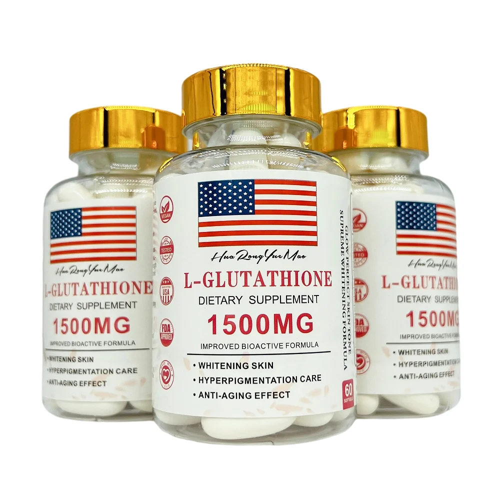 gluta glow glutathione 5000gs Customized Label Powerful Skin Whitening L-Glutathione Vitamins Pills  Healthcare Supplements