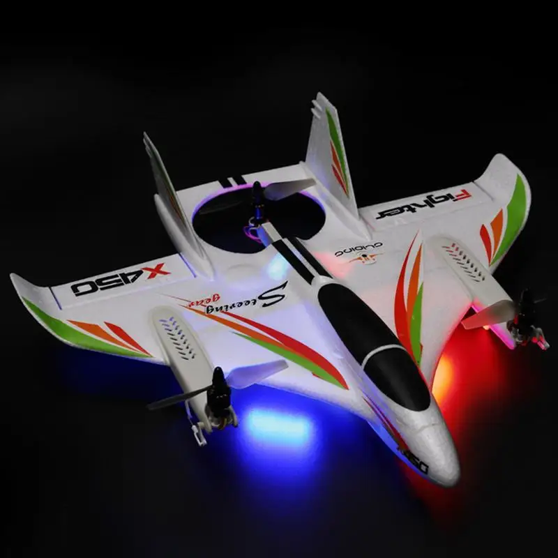 Hot HOSHI XK Wltoys X450 RC Plane 2.4G 6CH Fixed Wing Brushless RC Glider 3Flight Modes Vertical Take-off Landing RC Helicopter