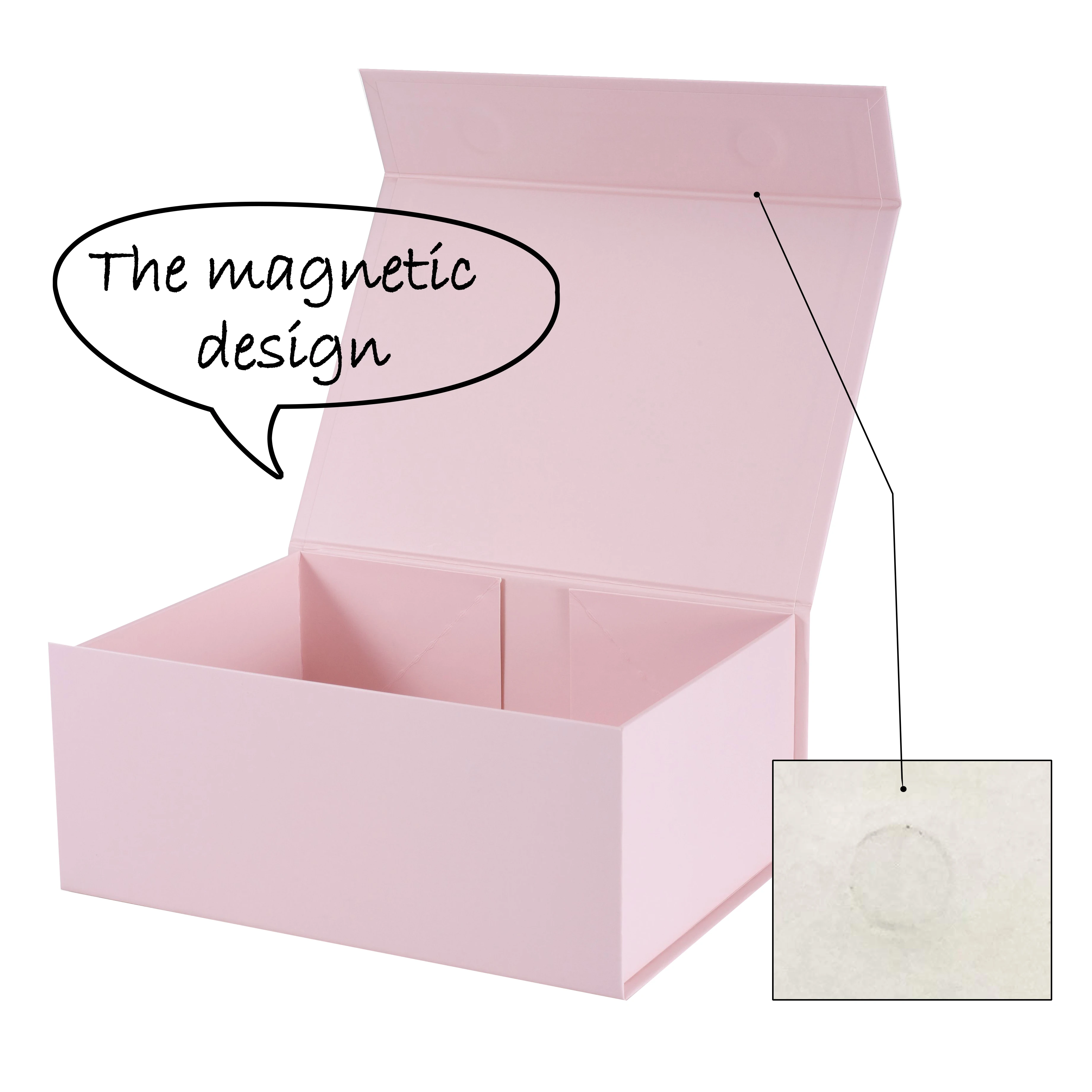 Good Price Magnetic Large Foldable Custom Folding Gift Box With Ribbon Wedding Album Gift Box