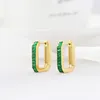 14k gold + green CZ