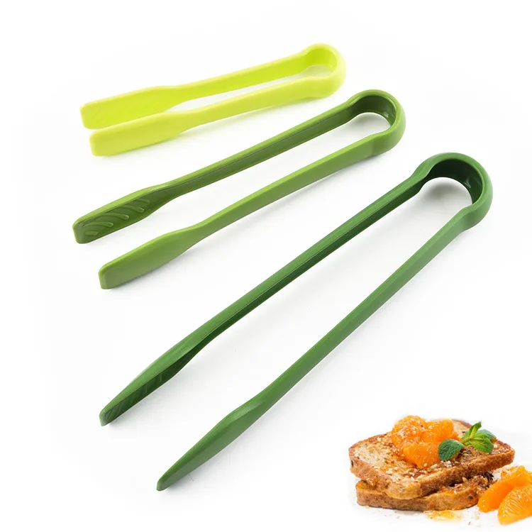3pcs PP Food Tongs Plastic Salad Kitchen Tong Good Utensil 3 Size Per Set easy Clean and Easy Storage