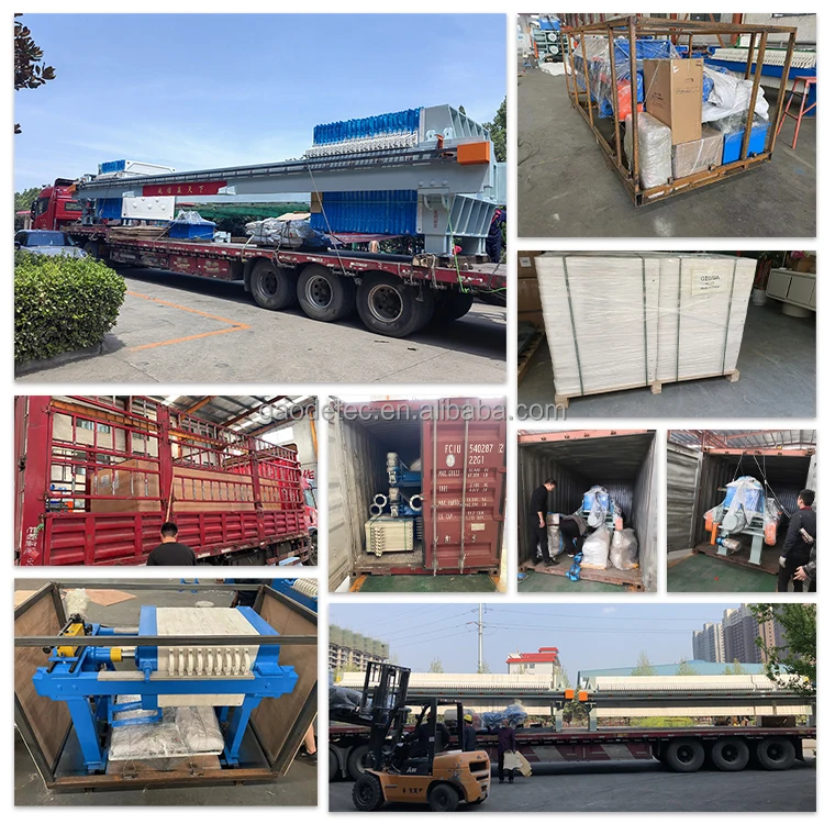 Plate and Frame Filter Press Machine for Stone Mining Tailings Wastewater Treatment