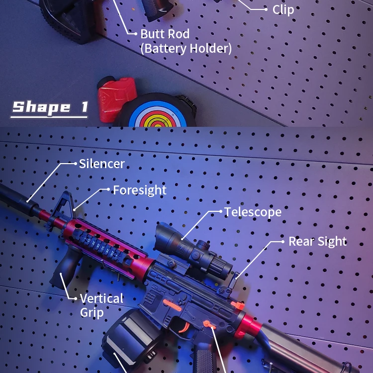 M4a1 Splatter Ball Gun Electric Rifle Summer Outdoor Toys Handinone