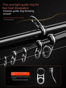 CHEERY Carbon Rock Fishing Rod XY-YG-11 Model Long Cast Soft Tail Telescopic Road Sliding Large Guide Ring Sea Fishing Shore – Soft Lure – view 5