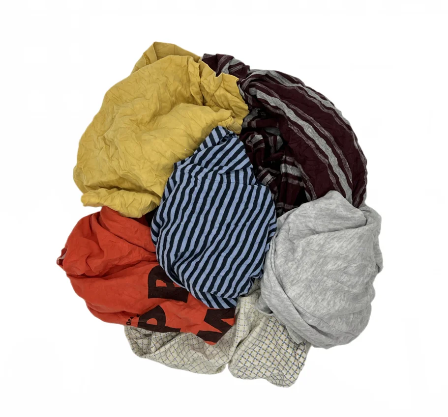 Industrial Use Mix Color 100% Cotton Bag Of Workshop Rags 25-55cm Used ...