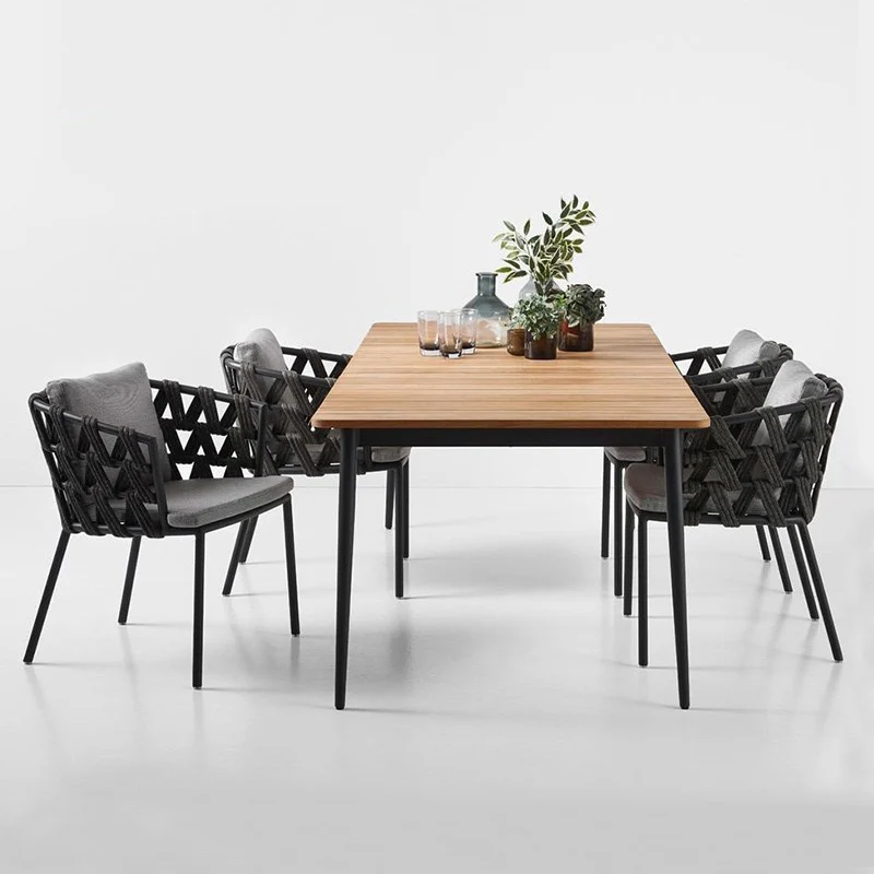 Luxury Allweather Waterproof Teak Garden Furniture Set Outdoor Garden