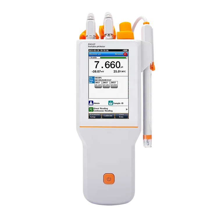 PH510T  Portable pH/ORP Meter with touch screen panel