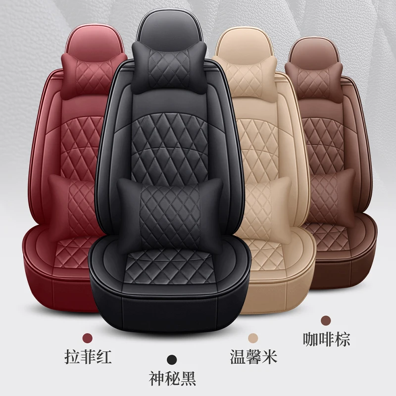 High Quality Pu Leather Waterproof Car Seat Protector Universal Vehicle Cushion Fits Most Automotive Custom Logo for VW Polo