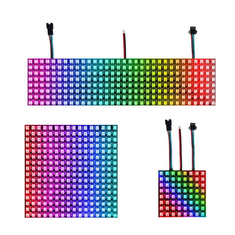 8x8 WS2812B Digital Intelligent RGB Flexible LED Matrix (Panel)