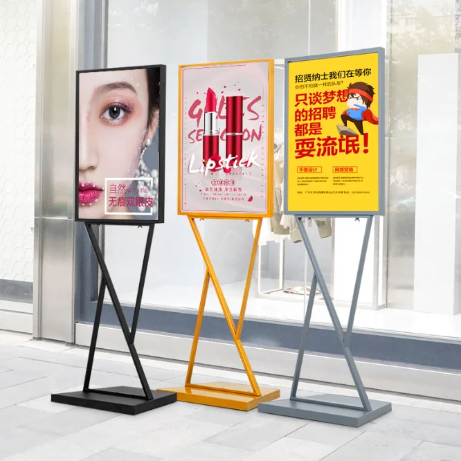 Human billboard digital signage advertising boards indoor roll up banner stand display a3 street pavement sign exhibition