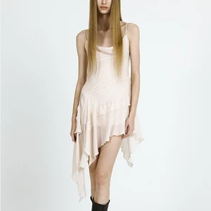 Custom Women's  Irregular Chiffon Slip Dress