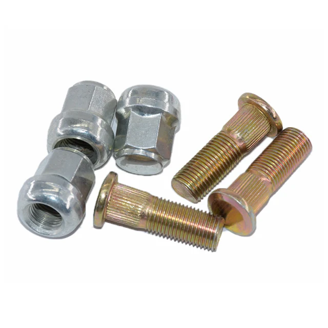 Wholesale Auto M10 M14 M12 X 1.5 mm Wheel Stud Bolt Hub Bolts Grade 10.9 12.9 M22 X 1.5 Alloy Steel Car Wheel Bolts Studs