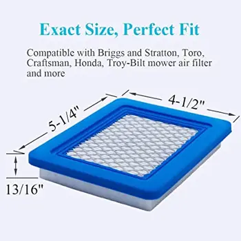 thumbnail image 2 of Replacement Air Filter For Troy-Bilt TB210, TB466, TB230, TB110, TB280ES Lawn Mowers – 491588S Compatible (Unbranded) 2 of 5