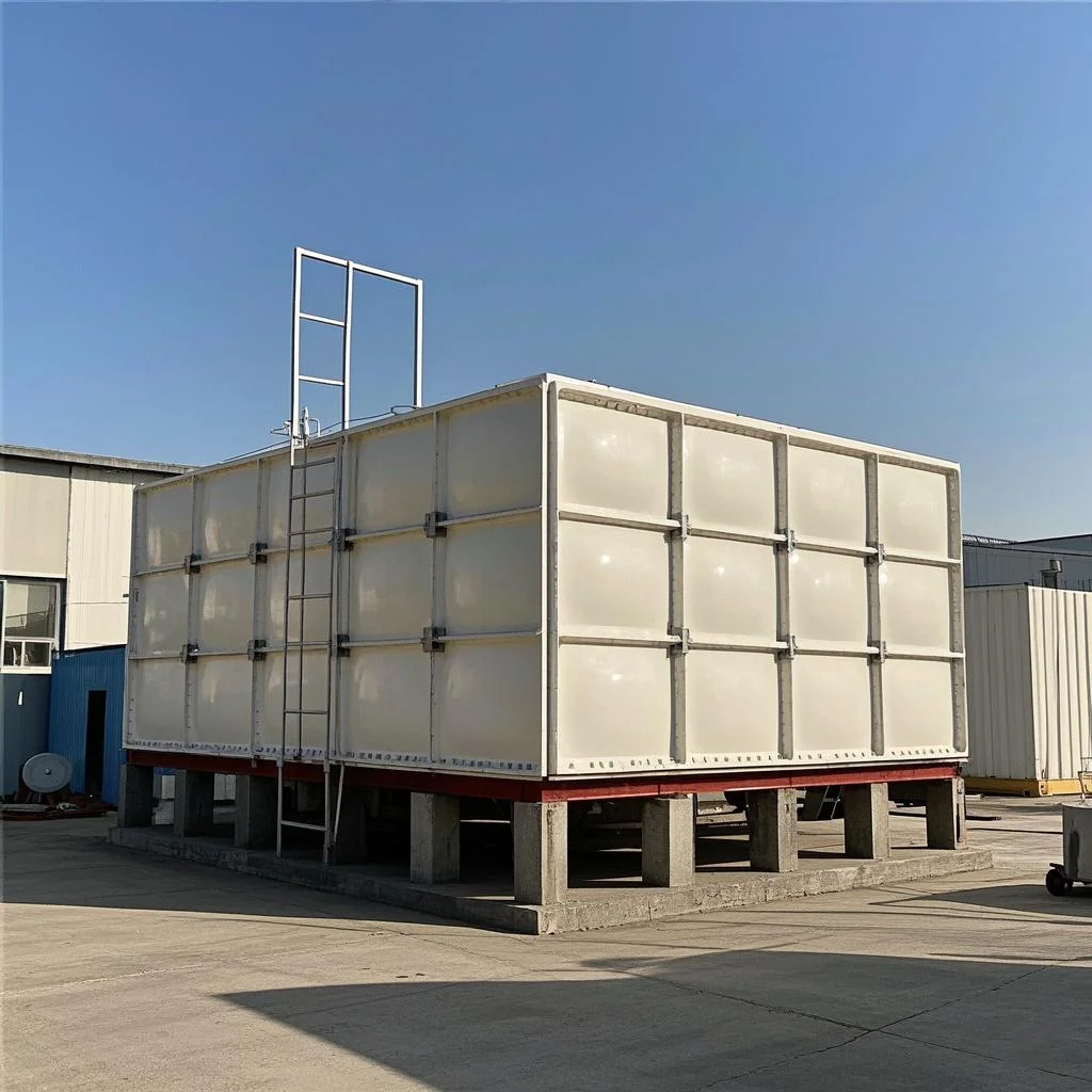 High Quality 20 Cubic Meter Rectangular FRP Fiberglass Plastic Storage Water Tank 220v Water Treatment Machinery