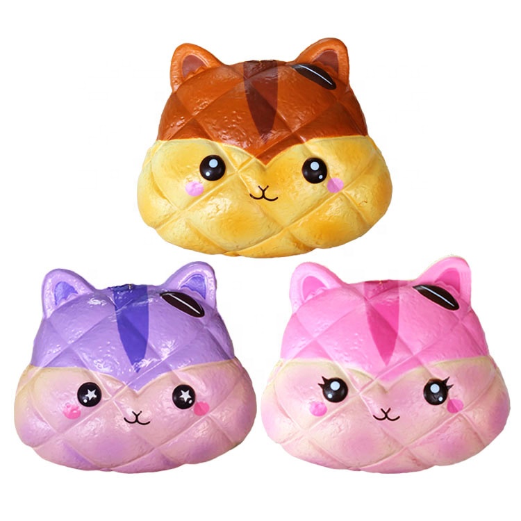 Мягкими ДВ... первоначально полиуретановая пена милые Супермягкие для снятия стресса медленный рост jumbo мягкими рельеф булочка игрушки для детей.