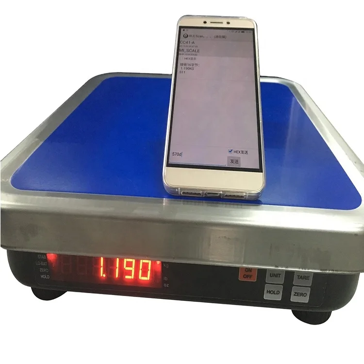 FURI FGS 60LB LCD Smart Wireless Digital Postal  Weighing Scale  Durable Heavy Duty Bluetooth Shipping Table Scale
