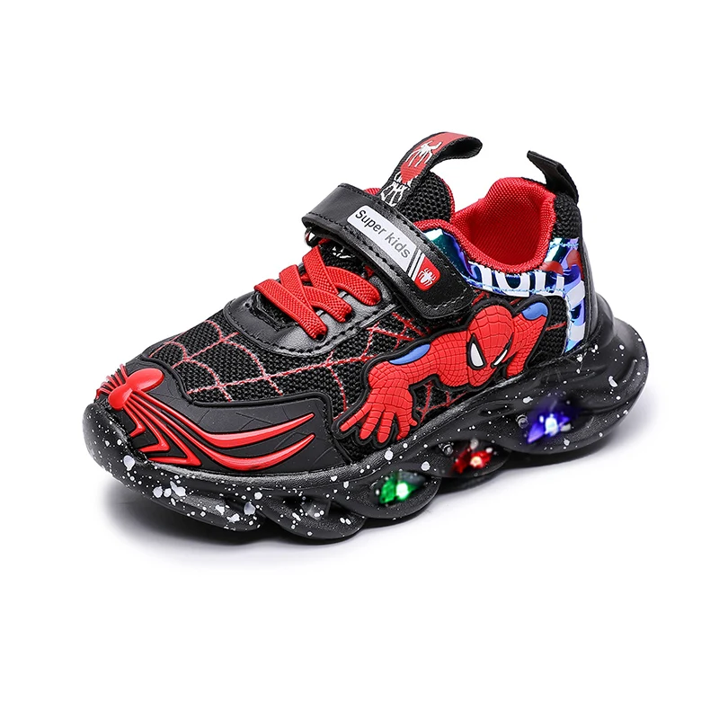 ANKIDS Fashion Kids Spider-Man Leather Sneakers Boys Girls