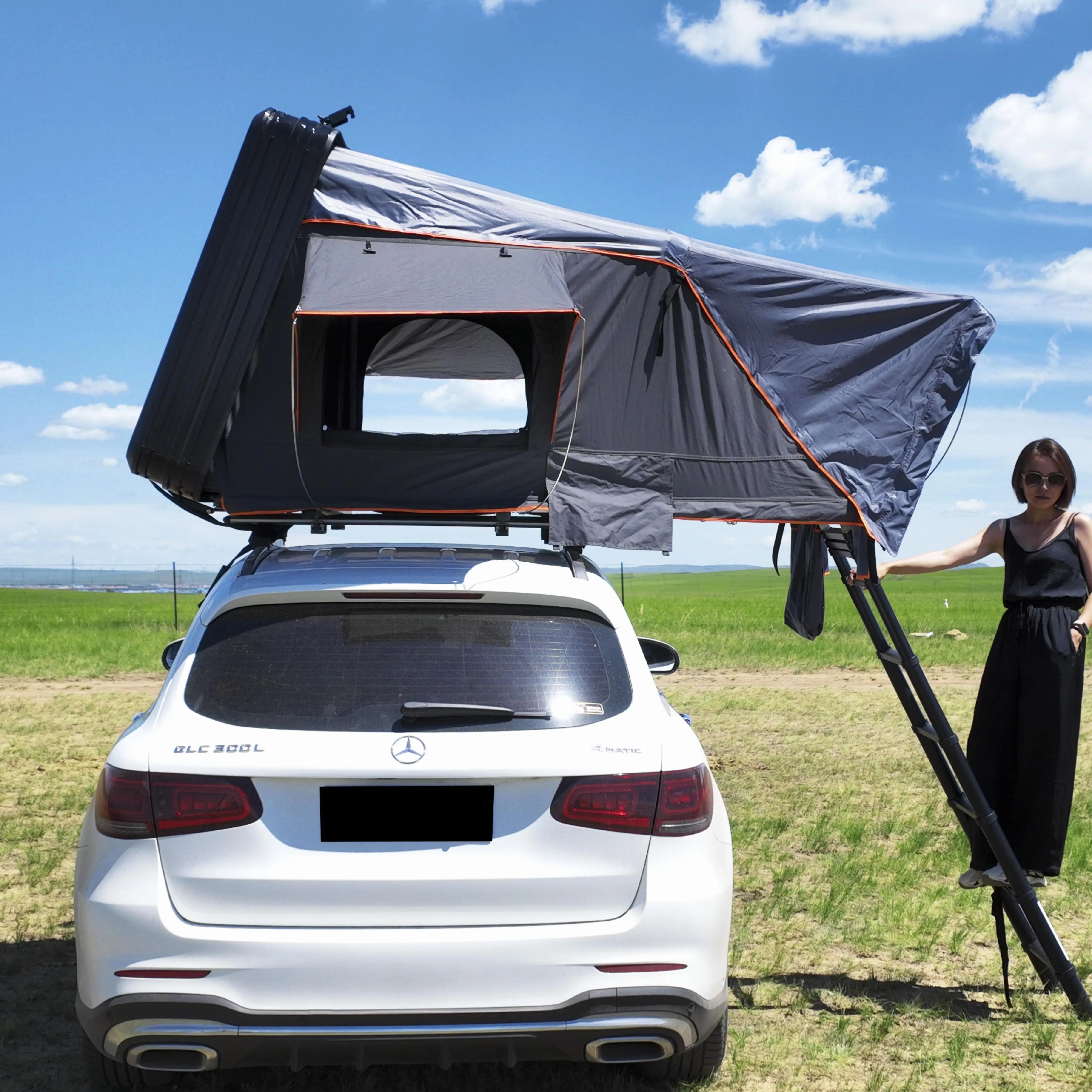High Quality Car Side Awning Roof Top Tent Camping Hiking Roof Tent Traveling Offroad Car Roof