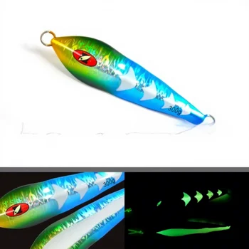 Road-Opening Style Sea Fishing Boat Lure Night-Glow Metal Jig Lead Bare Plate Fast-Sinking Bionic Boat-Shaped Bait Without Hooks – Metal Jig – view 3