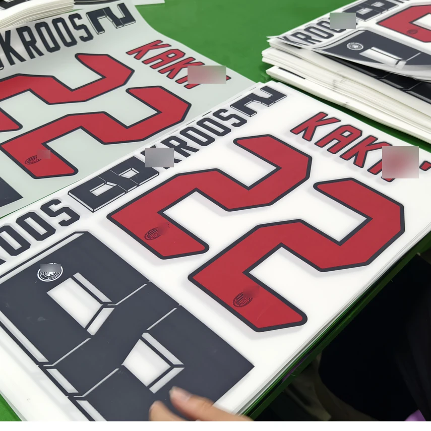 Custom Screen Print Heat Transfer Iron On Jerseys Number Letters Heat