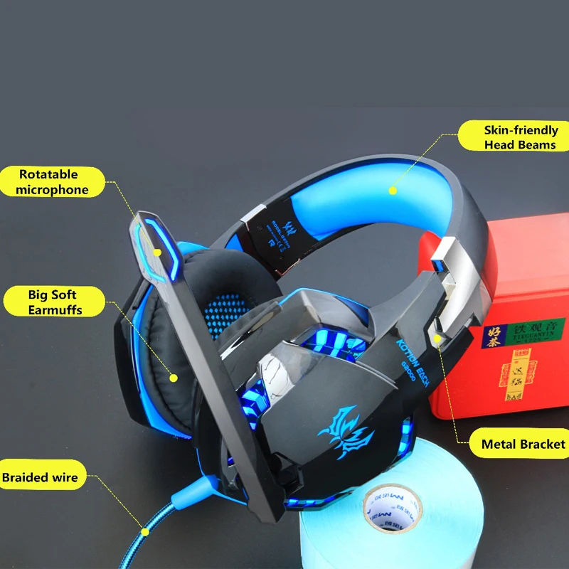 Kotion G2000 Headphones Deep Bass Stereo Gaming Headset