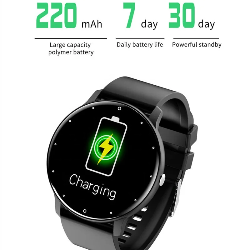 
Новые поступления CE ROHS Смарт-часы с красочными циферблатами Смарт-часы круглые IP67 водонепроницаемые Смарт-часы ZL02 