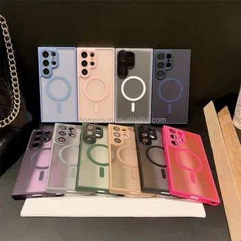 Hot Sell Silky Smooth Shockproof Phone Cover for Samsung S25 S24 Ultra Protective Back Case S23 Fe Plus Fundas Camera Lens Film