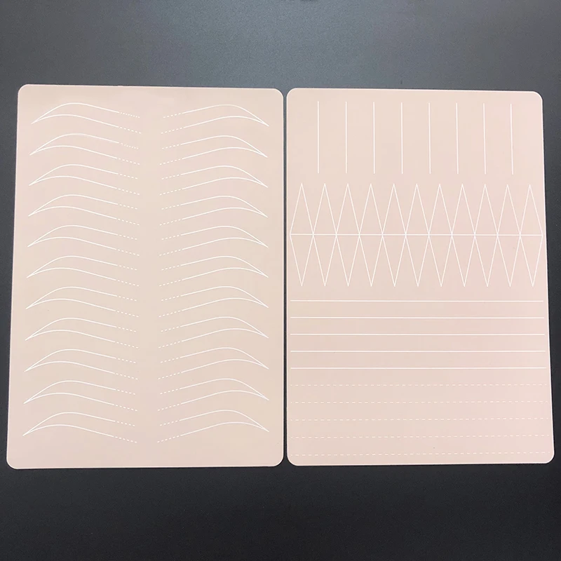 Оптовая продажа, OEM логотип, микроблейдинг, тренировочная кожа, розовые брови, тату PMU, тренировочный лист для Омбре, порошок, брови, обучение