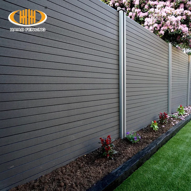For Haiao High Quality White WPC Composite Fence Wind-Resistant 10 Foot 8 Foot Privacy Garden Fence