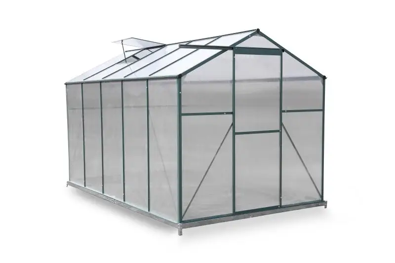 
Садовый сарай с зеленым домом и алюминиевой рамкой 