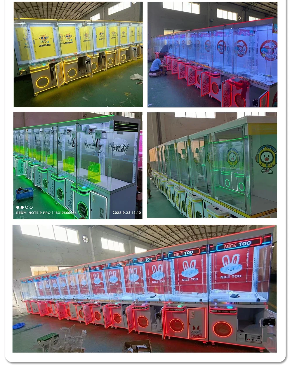 Coin Operated Vending Machine Claw Crane Game Machine