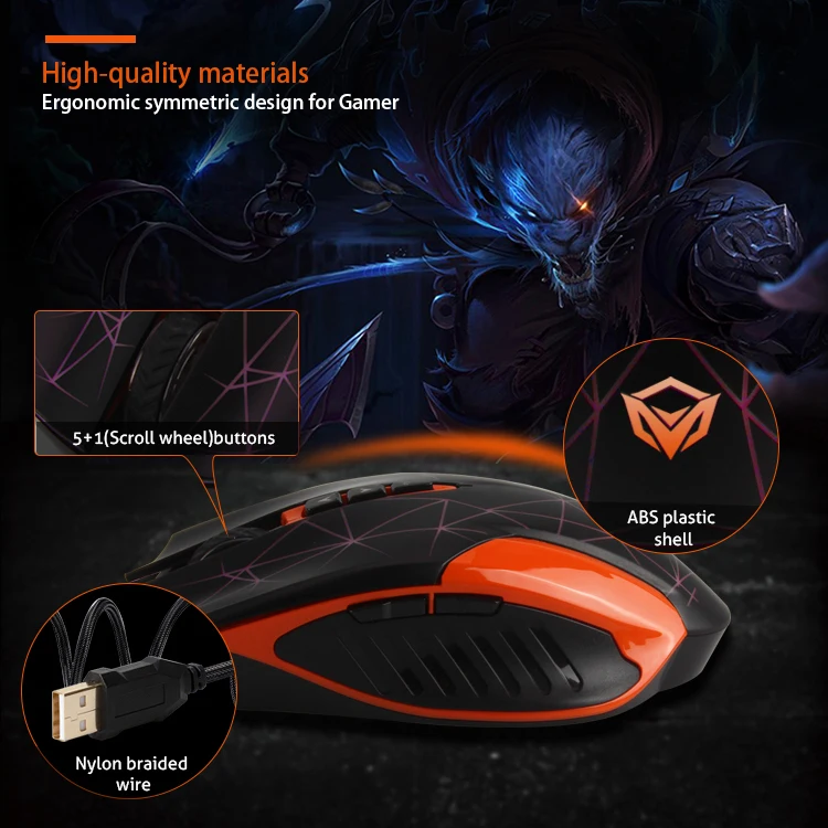 MEETION MT-C500 Keyboard and and Mouse Kit Gaming Earphones Headsets Gaming  Mouse Pads Keyboard Mouse Combos Set Rgb LED Usb 2m
