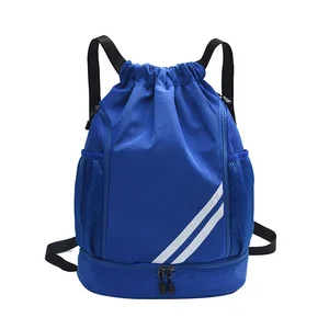 Large Capacity Rope Bag Gym Athlete Training Gear Swimming Bag Basketball Waterproof Drawstring Backpack for Fitness Sports