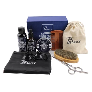 2026 High Quality Custom Private Label Men's Beard Care Growth Kit Personalised Skin Care Products
