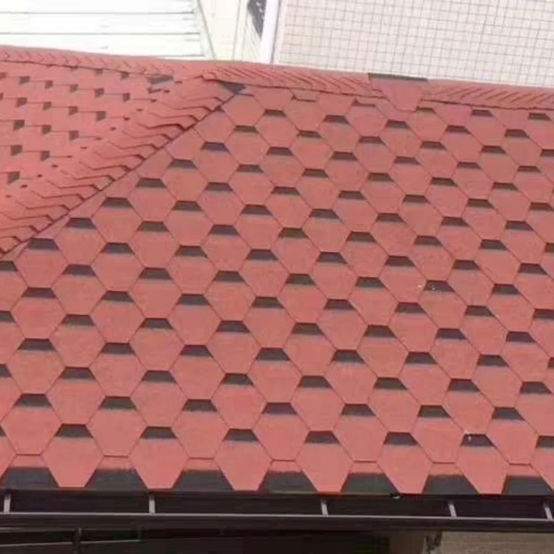 High Quality Modern Heat Resistant Roof Tiles Round Fish Scale Asphalt Shingles with 30-Year Warranty for Villa