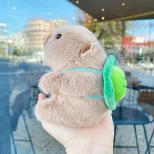 Cute Cross border Capybara Plush Keychain Pendant Cute Bag Pendant Key Ring Doll Machine Doll Gift