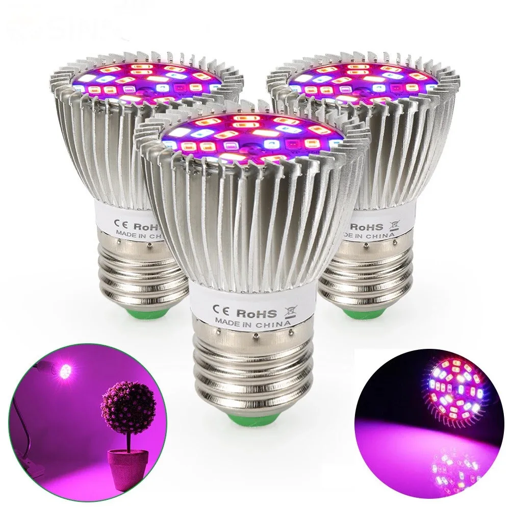Led Grow Light Bulb Full Spectrum Plant Light Bulb With 150 LEDs for Indoor Plants Grow Lamp and Hydroponic Indoor Garden