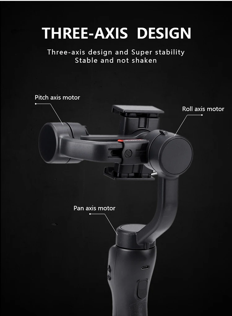 In Stock Now F8 3 Axis Gimbal Handheld Stabilizer For Phone Smartphone ...